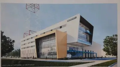 Сожжённый медиацентр "Казахстан" строят заново: когда завершат работы