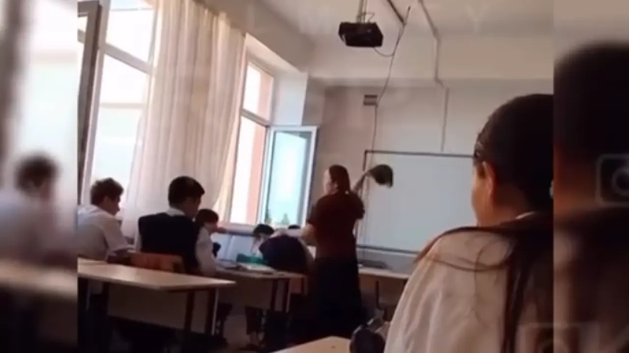 Кадр видео очевидцев