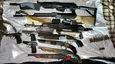 Автоматы и гранаты, украденные во время январских событий, изъяли сотрудники КНБ