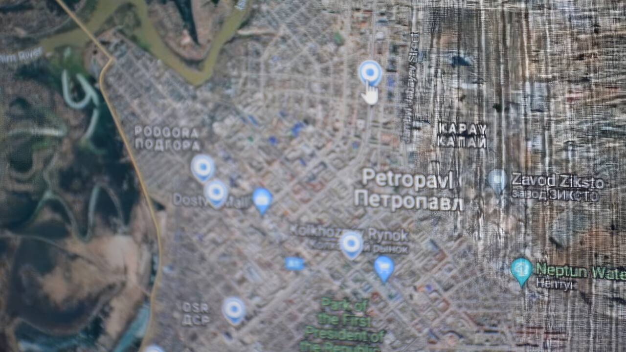 Карта Петропавловска с отображёнными на ней индикаторами / Фото пресс-службы МВД РК