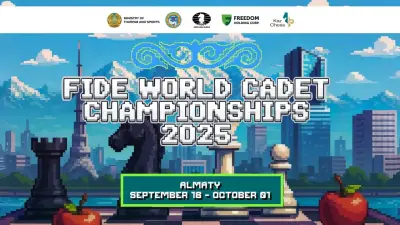В Алматы стартует чемпионат мира по  шахматам среди детей до 8, 10, 12 лет